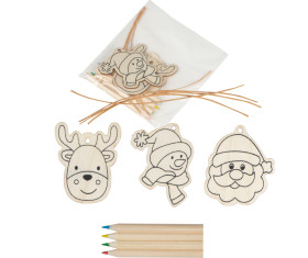 Christmas tree tag painting set Dresden