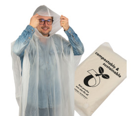 Poncho compostable Fleurus